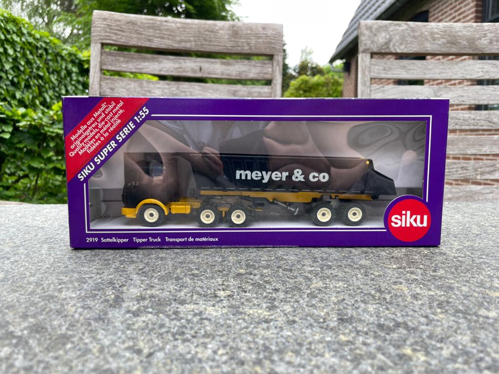 Siku 2919 - Mercedes SK kiepwagen Meyer & Co, Ophalen of Verzenden, Nieuw, Bus of Vrachtwagen, SIKU