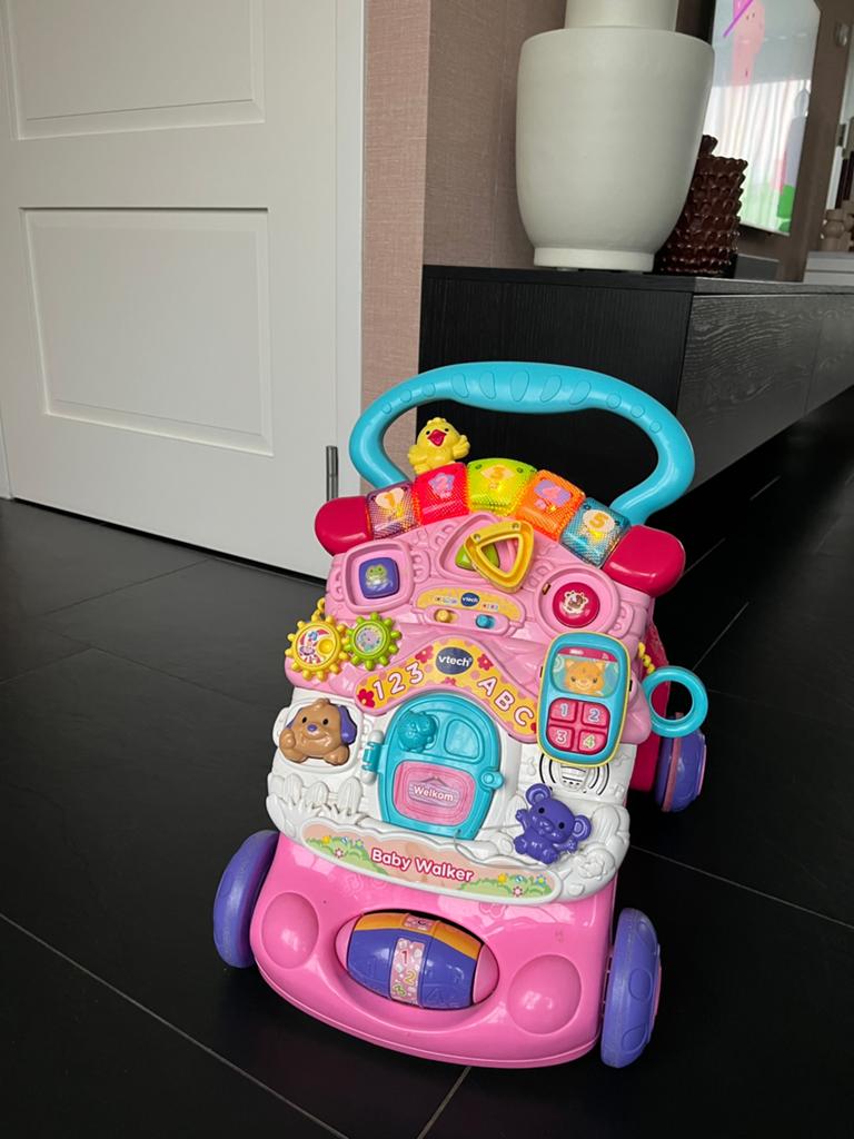 Vtech loopwagen, Kinderen en Baby's, Speelgoed | Vtech, Ophalen, Zo goed als nieuw, 6 maanden tot 2 jaar