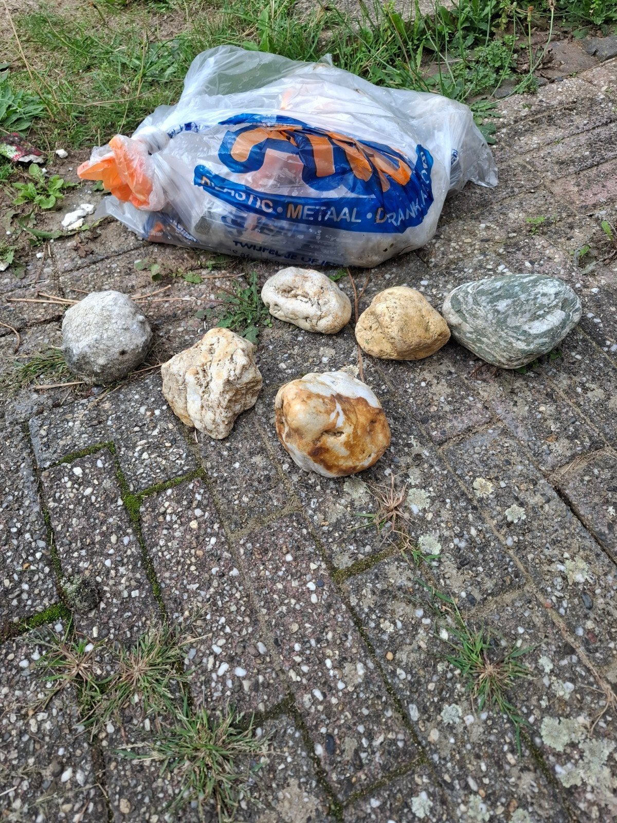 kleine  keien ,gratis meenemen, Tuin en Terras, Grind, Keien en Split, Ophalen