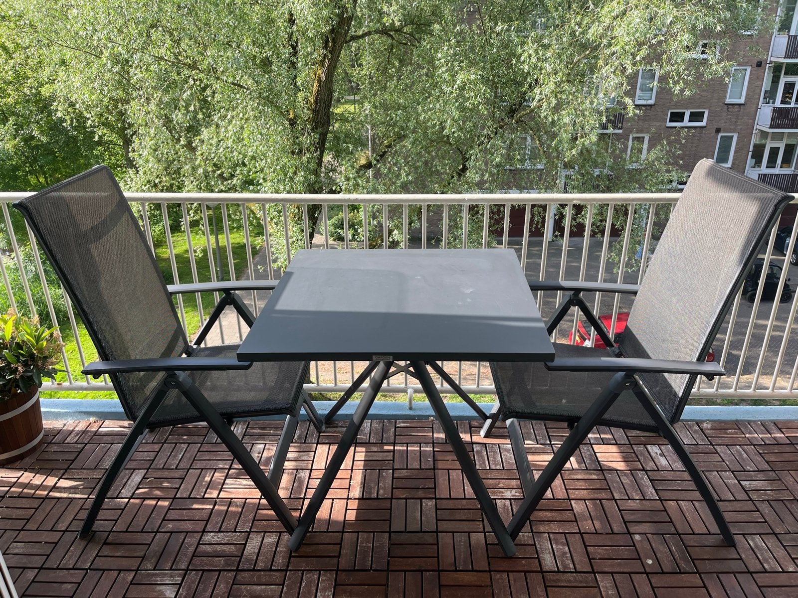 Tuinset Garden Impressions met 2 verstelbare stoelen, Gebruikt, Aluminium, Stoel, Tuinset