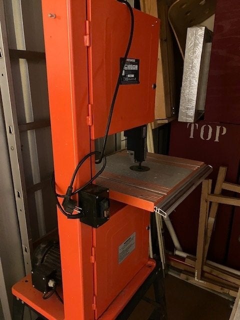 bandzaag, Ophalen, Gebruikt, Onbekend, 600 tot 1200 watt
