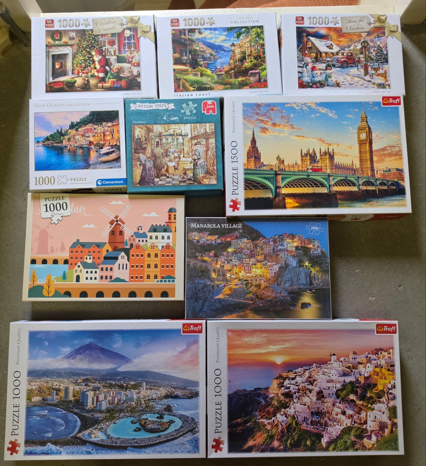 Diverse legpuzzels - 1000 en 1500 stukjes, Hobby en Vrije tijd, Ophalen of Verzenden, 500 t/m 1500 stukjes, Gebruikt, Legpuzzel