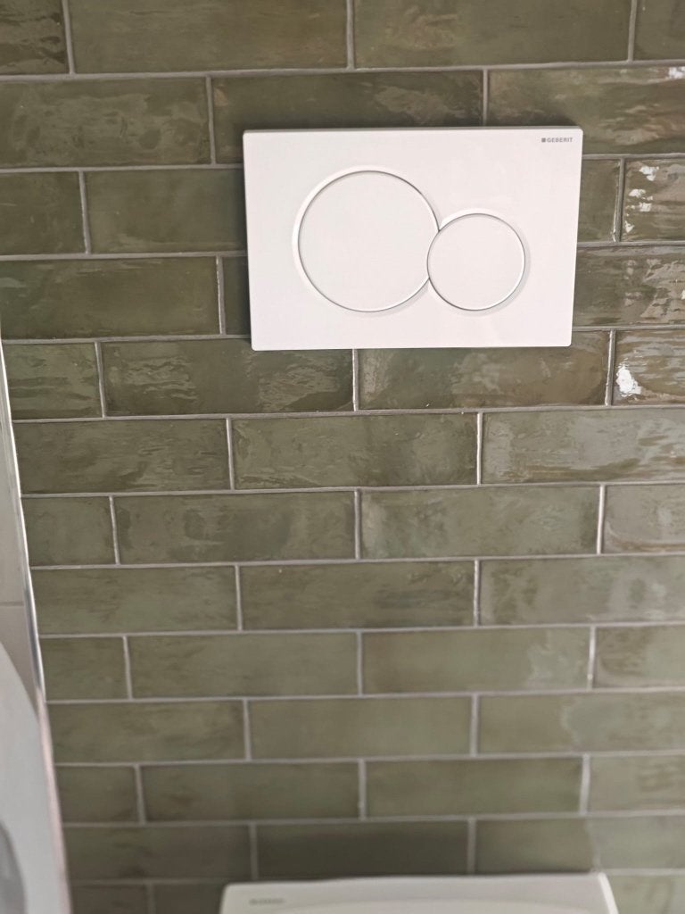 Groene badkamer tegel, 12 doosjes met 38 tegels, Ophalen, Nieuw, Minder dan 20 cm, Minder dan 20 cm
