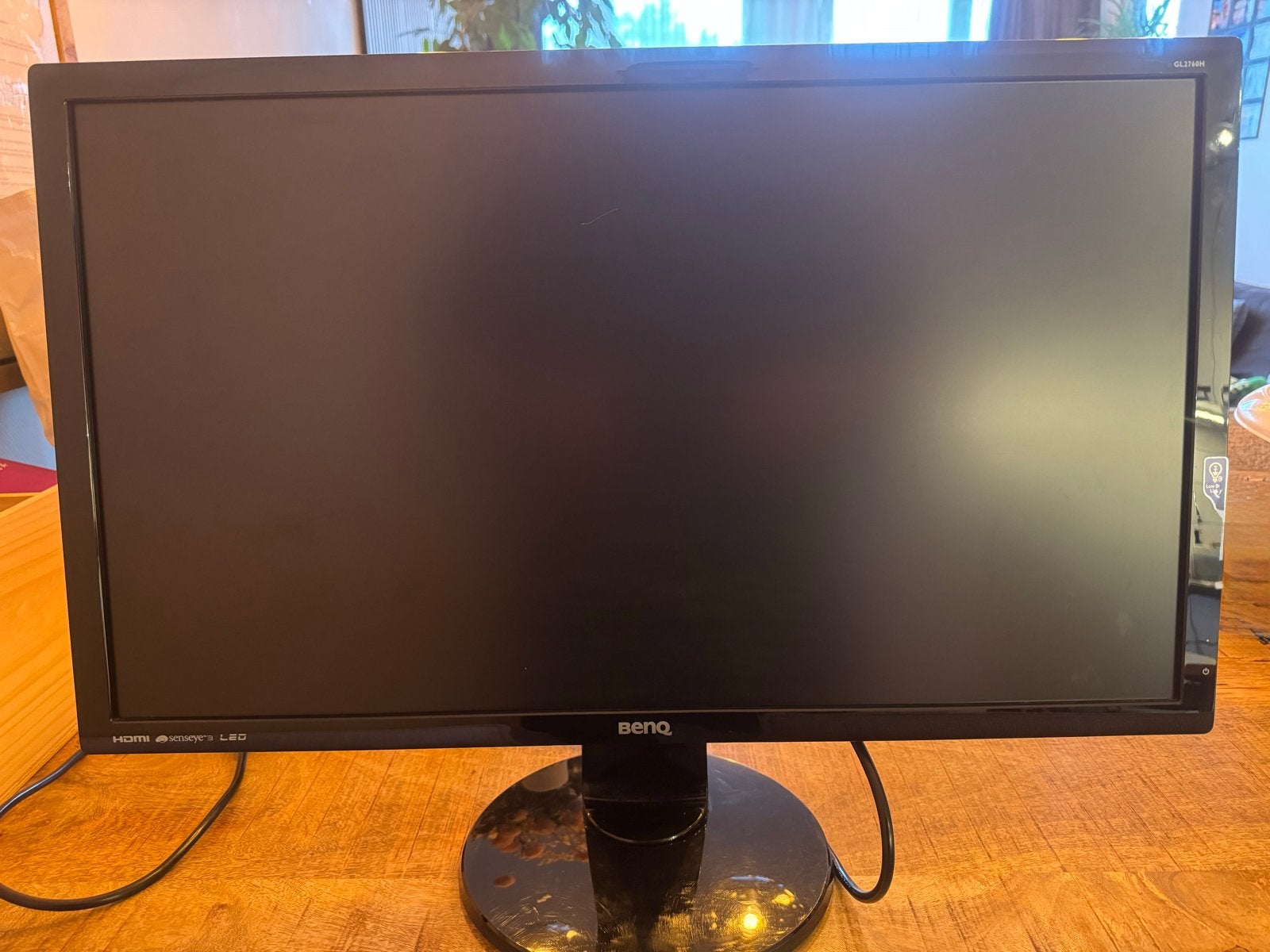 BenQ GL2760H 27 inch Full HD monitor - werkend, kleine kras, Ophalen, Kantelbaar, Full HD, TN