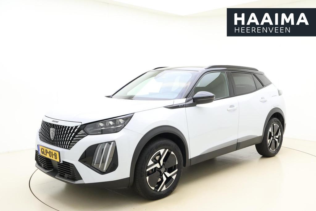 Peugeot 2008 1.2 Hybrid 145 GT Navigatie | Camera achter | A, Auto's, Peugeot, Gebruikt, 1199 cc, Leder en Stof, Wit