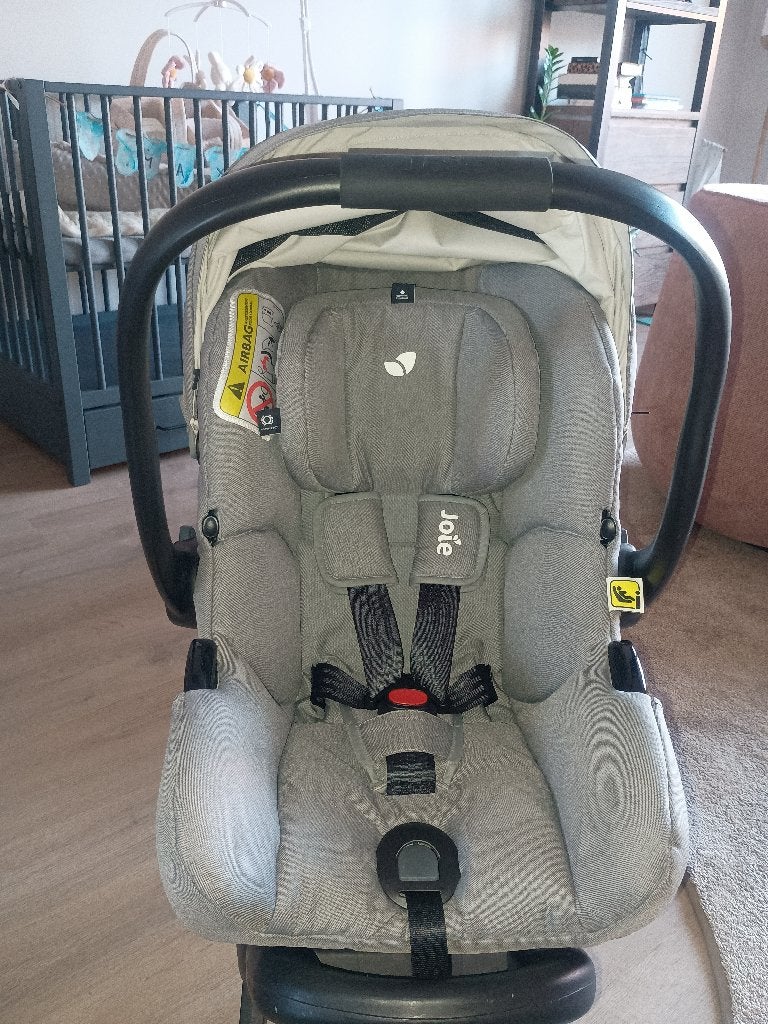 Autostoel Joie i-Gemm 2 incl base isofix met steunpoot, Zo goed als nieuw, Isofix, 0 t/m 13 kg, Ophalen