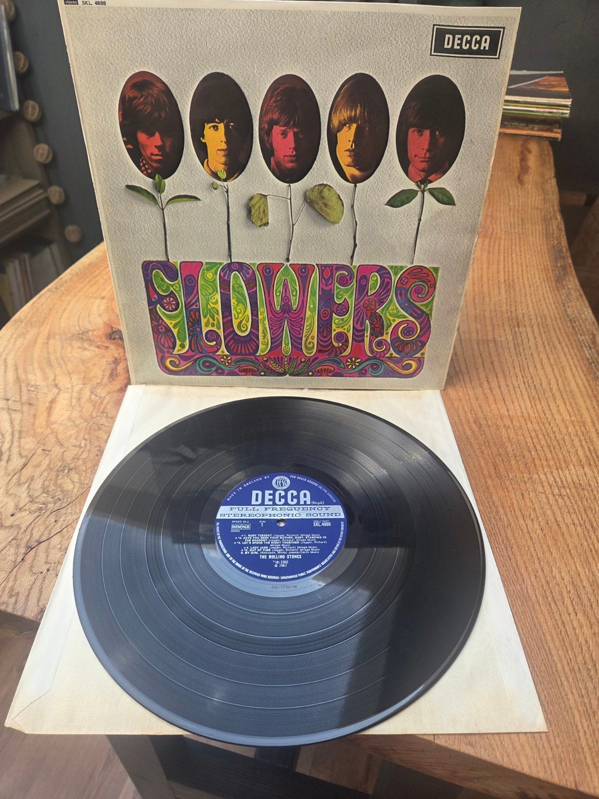 The Rolling Stones - Flowers LP (Stereo, Decca SKL 4888), LP, Rock, Gebruikt, Originele persing