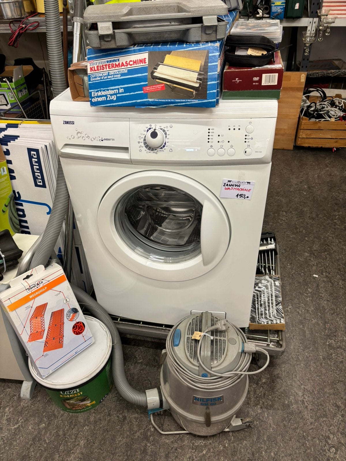 Wasmachine Zanussi, Witgoed en Apparatuur, Wasmachines, Ophalen, Gebruikt, 85 tot 90 cm, 1200 tot 1600 toeren
