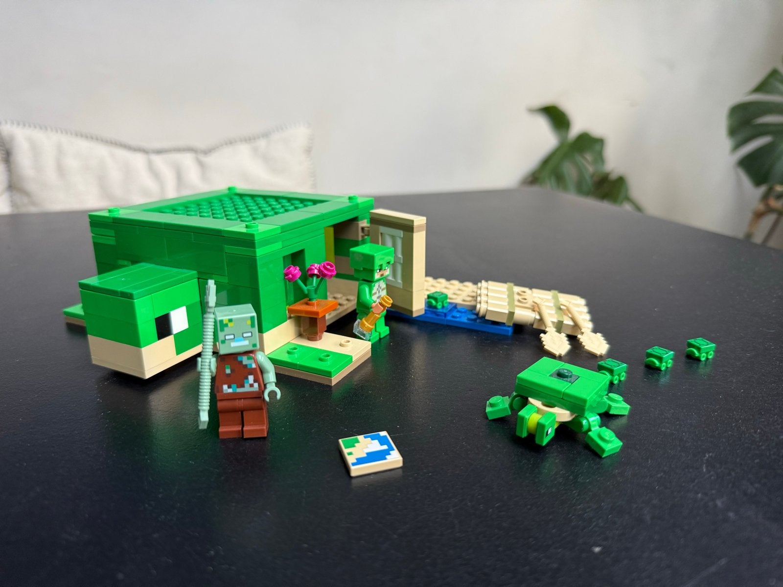 LEGO Minecraft The Turtle Beach House  21254, Gebruikt, Minecraft, Lego, Ophalen of Verzenden