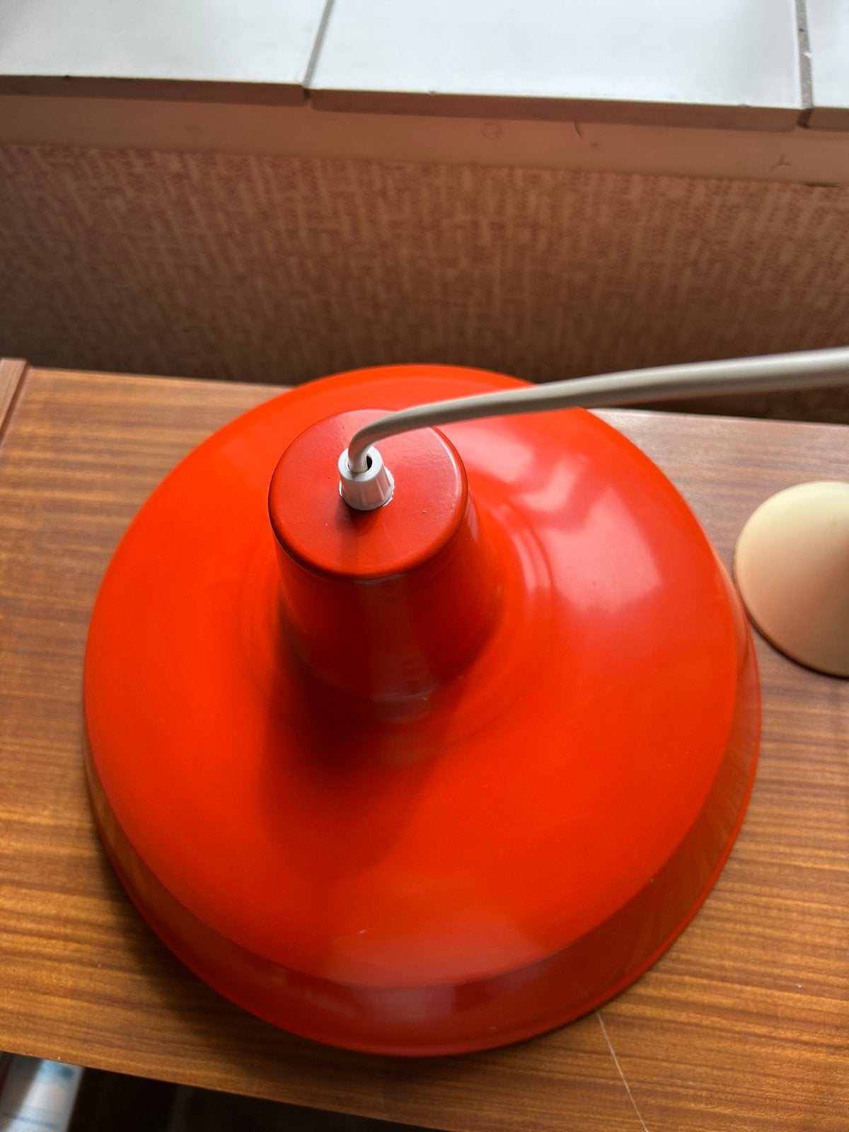Vintage hanglamp, oranje, Ophalen of Verzenden, Huis en Inrichting