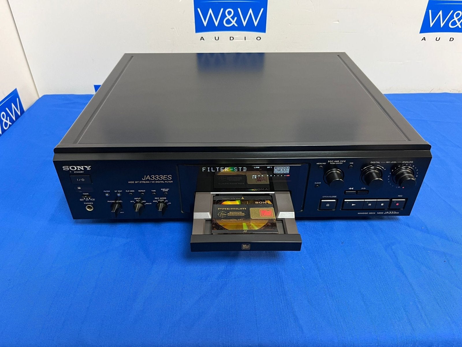 Sony MDS-JA333ES MiniDisc Recorder - Topmodel, ., Ophalen of Verzenden, ., Minidisc-recorder
