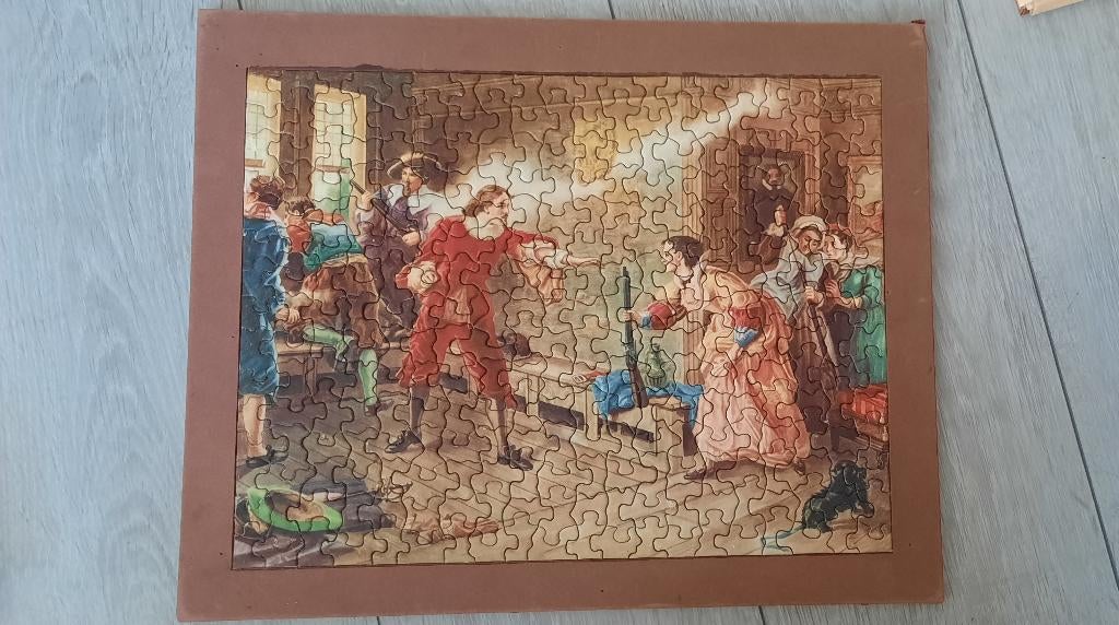oude vintage puzzel, Verzamelen, Ophalen, Gebruikt