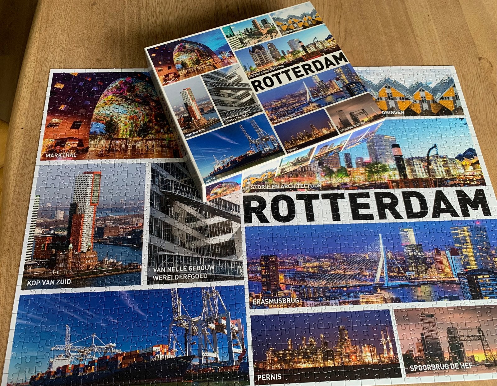 Puzzel Rotterdam, Hobby en Vrije tijd, Ophalen, 500 t/m 1500 stukjes, Zo goed als nieuw