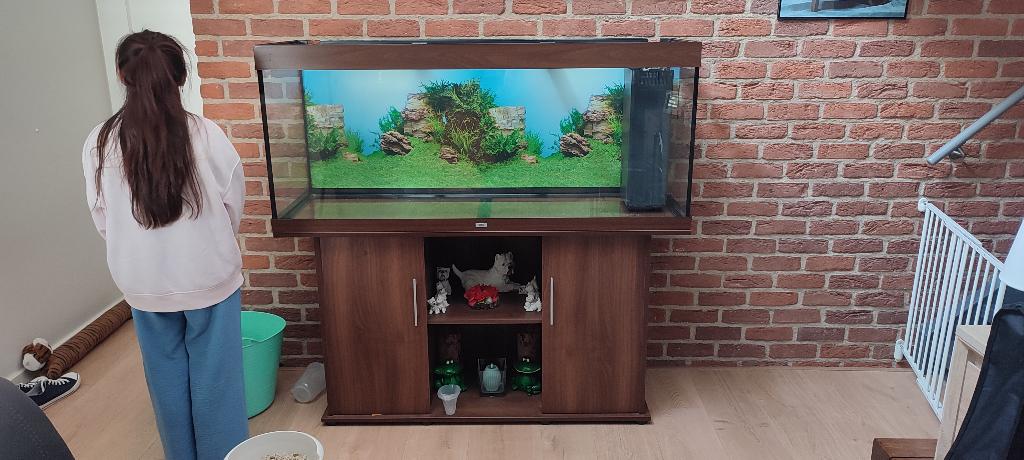 Aquarium Juwel - Rio 450l met meubelstuk - 150cm, Dieren en Toebehoren, Vissen | Aquaria en Toebehoren, Ophalen, Gebruikt, Leeg aquarium