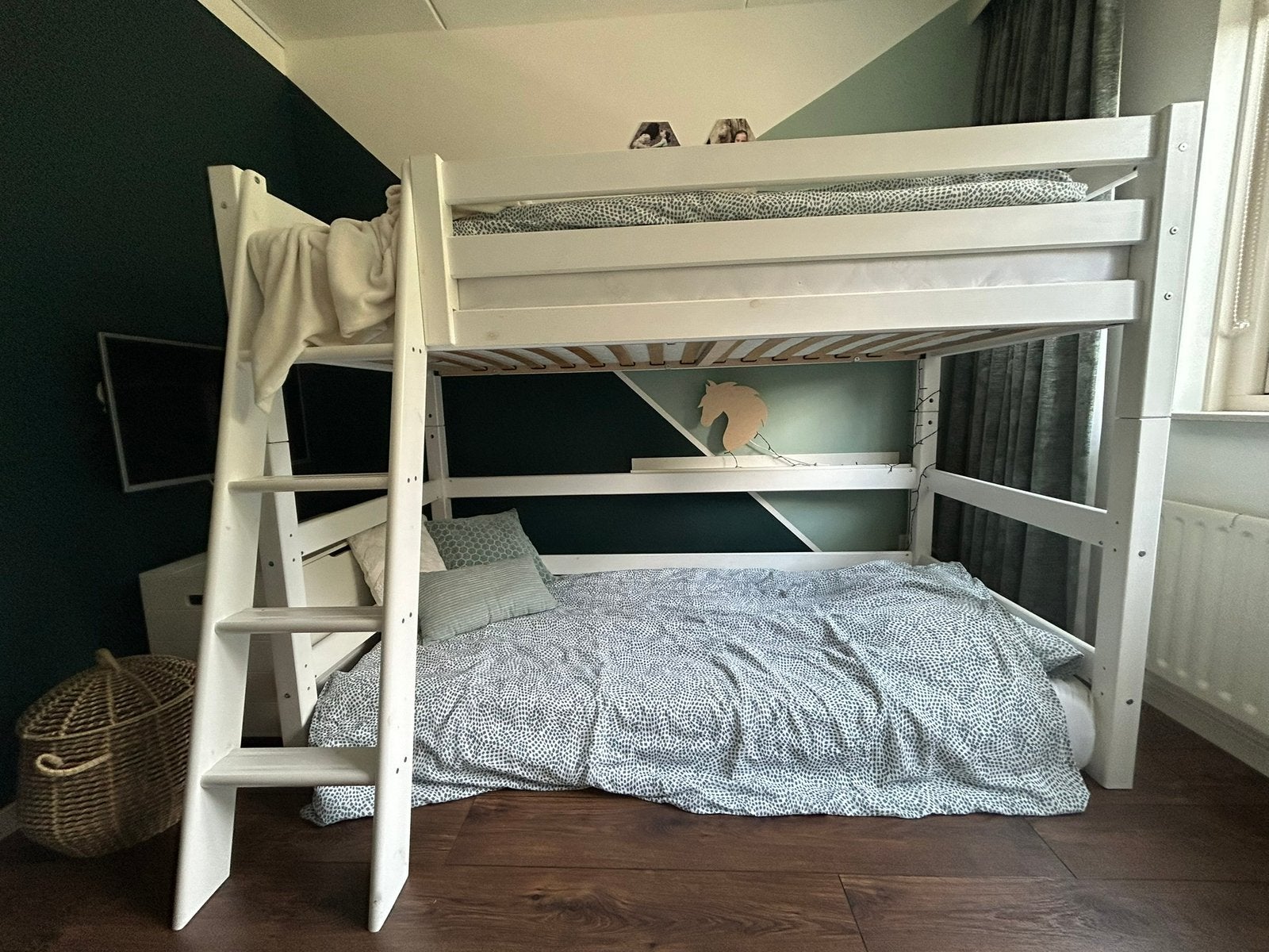 Hoppekids Eco Luxery hoogslaper, Ophalen, Gebruikt, Eenpersoons, 200 cm