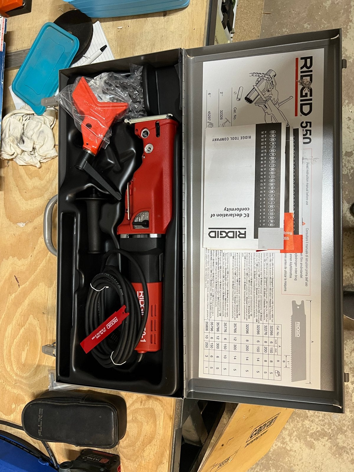 RIDGID 550 Reciprozaag - Professionele Zaagmachine, Ophalen, Nieuw