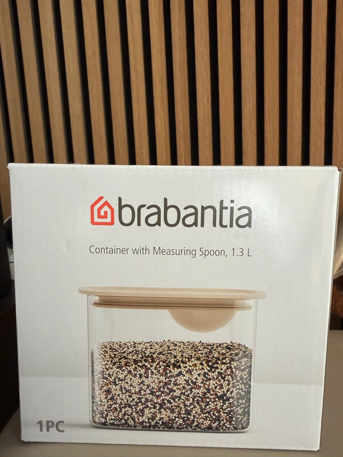 Brabantia Voorraadpot met Maatschep - 1.3 L, Huis en Inrichting, Ophalen, Kunststof, Nieuw, Voorraadpot