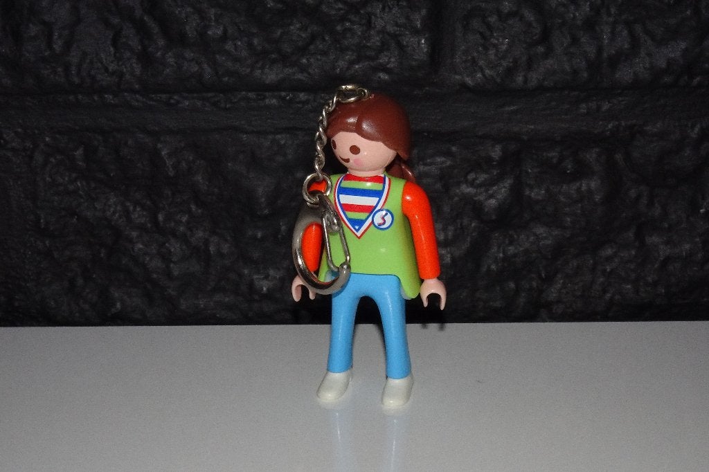 03 - Sleutelhanger supermarkt medewerkster 5103, Kinderen en Baby's, Speelgoed | Playmobil, Ophalen of Verzenden
