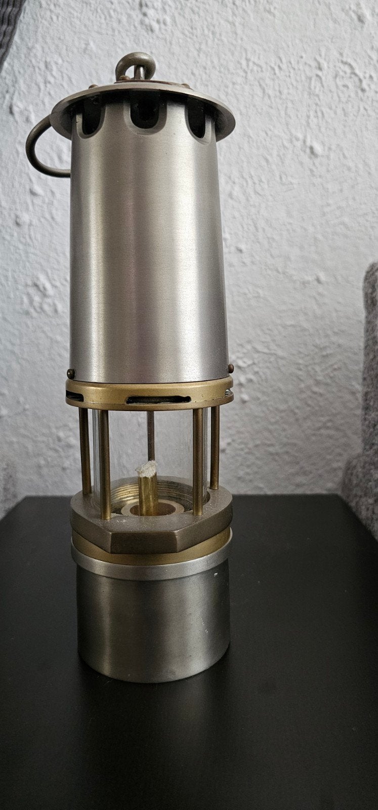 Vintage mijnwerkerslamp - Authentiek en decoratief, Antiek en Kunst, Ophalen of Verzenden