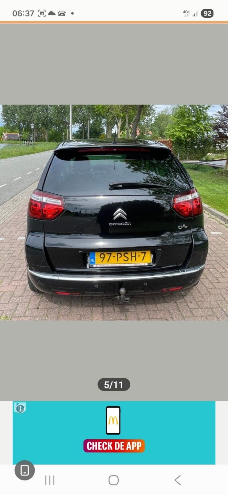 Citroën C4 1.6 THP Eb6v 5-ZITS 2011 Zwart, Auto's, 15 km/l, Zwart, Origineel Nederlands, 75 €/maand