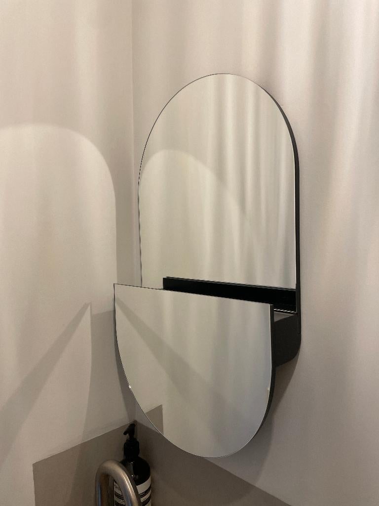 Wandspiegel met plankje, Ophalen, Minder dan 50 cm, Zo goed als nieuw, Minder dan 100 cm