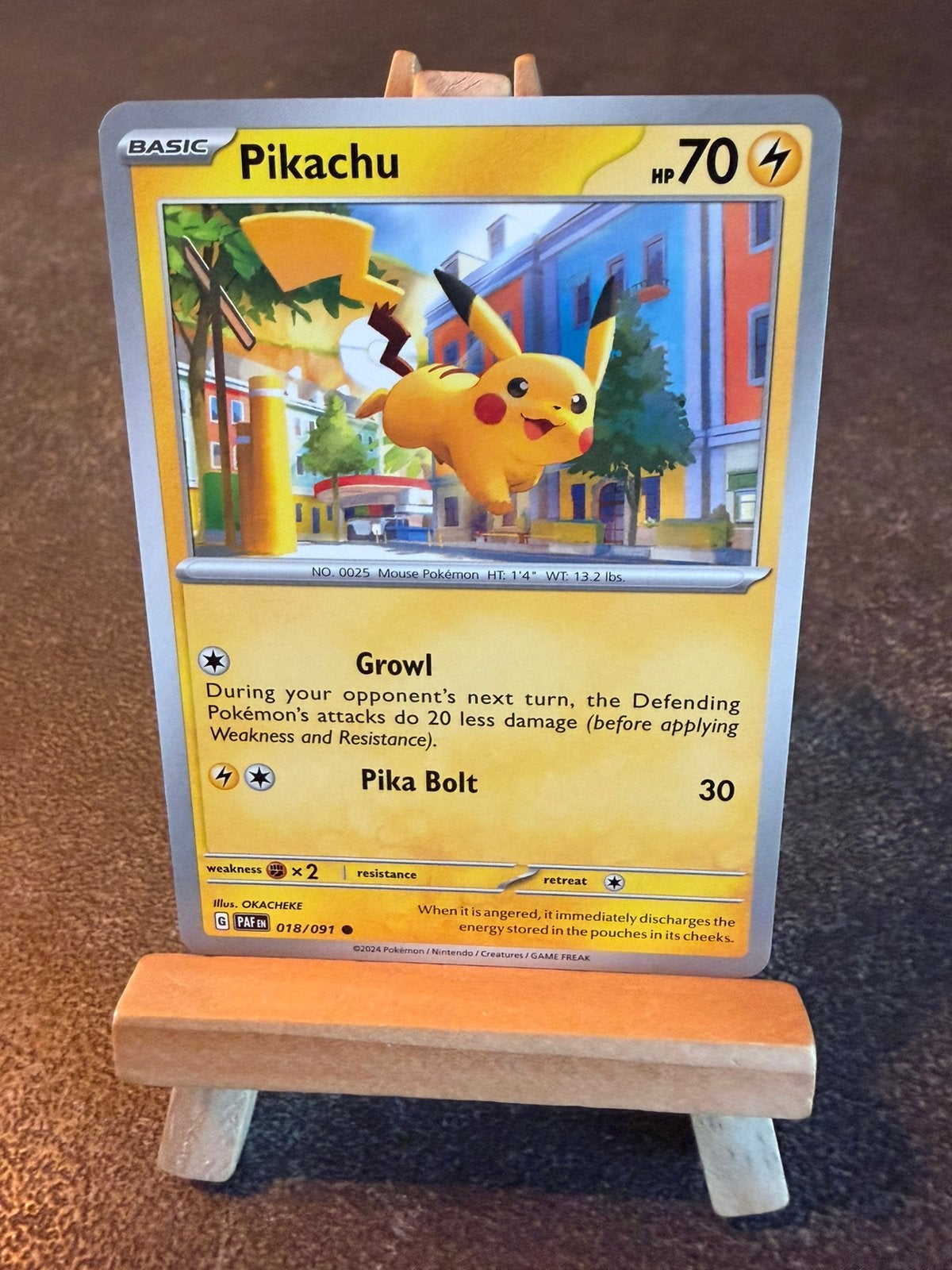 Pikachu 18 Pokémon Paldean Fates, Ophalen of Verzenden, Zo goed als nieuw