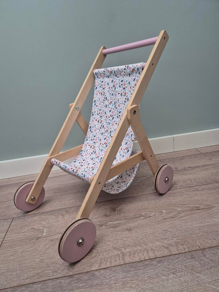 Poppenbuggy Little Dutch Hout - Goede Staat, Ophalen, Zo goed als nieuw, Babypop