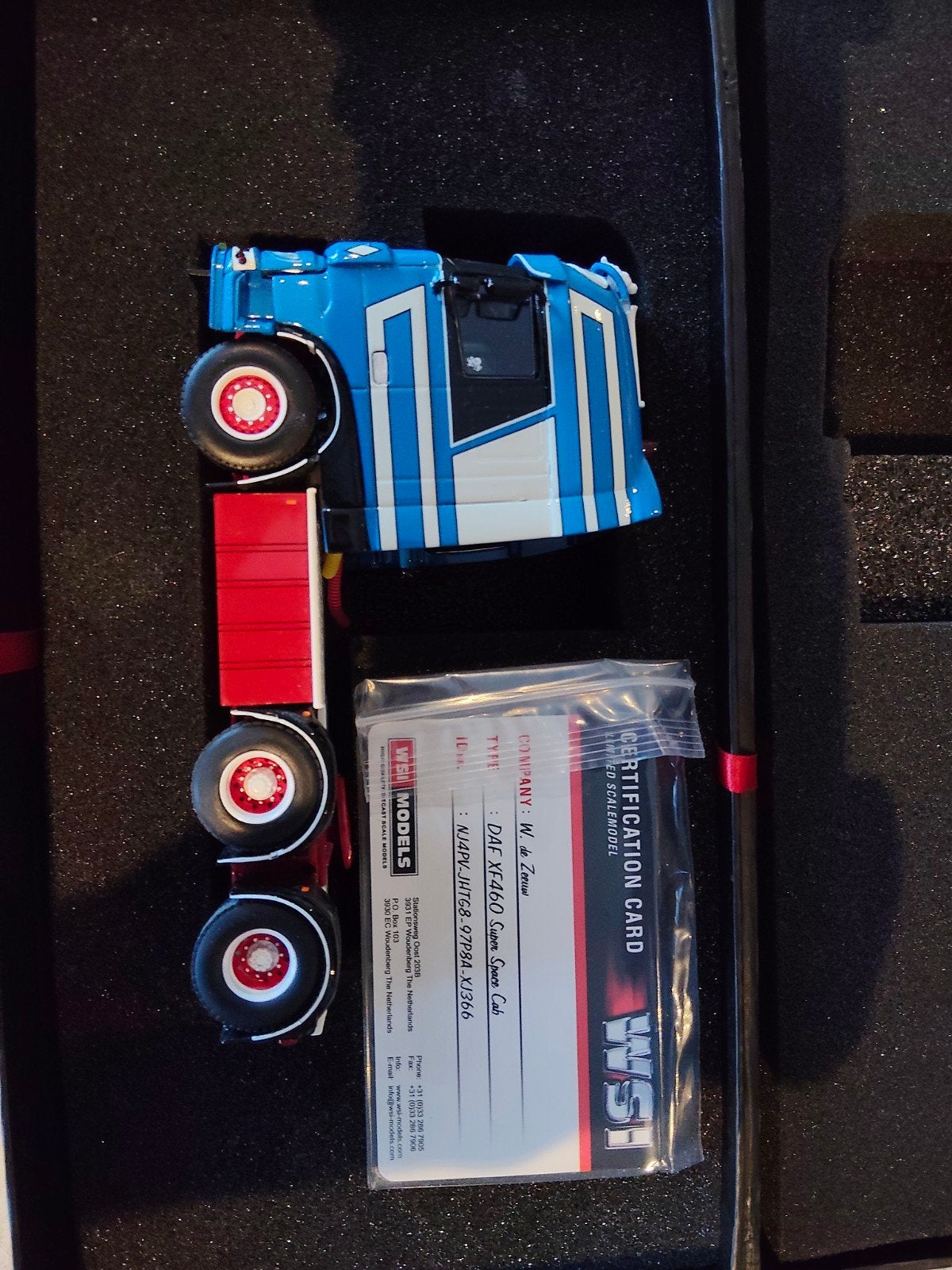 DAF schaalmodel W. de Zeeuw met certificaat, Ophalen of Verzenden