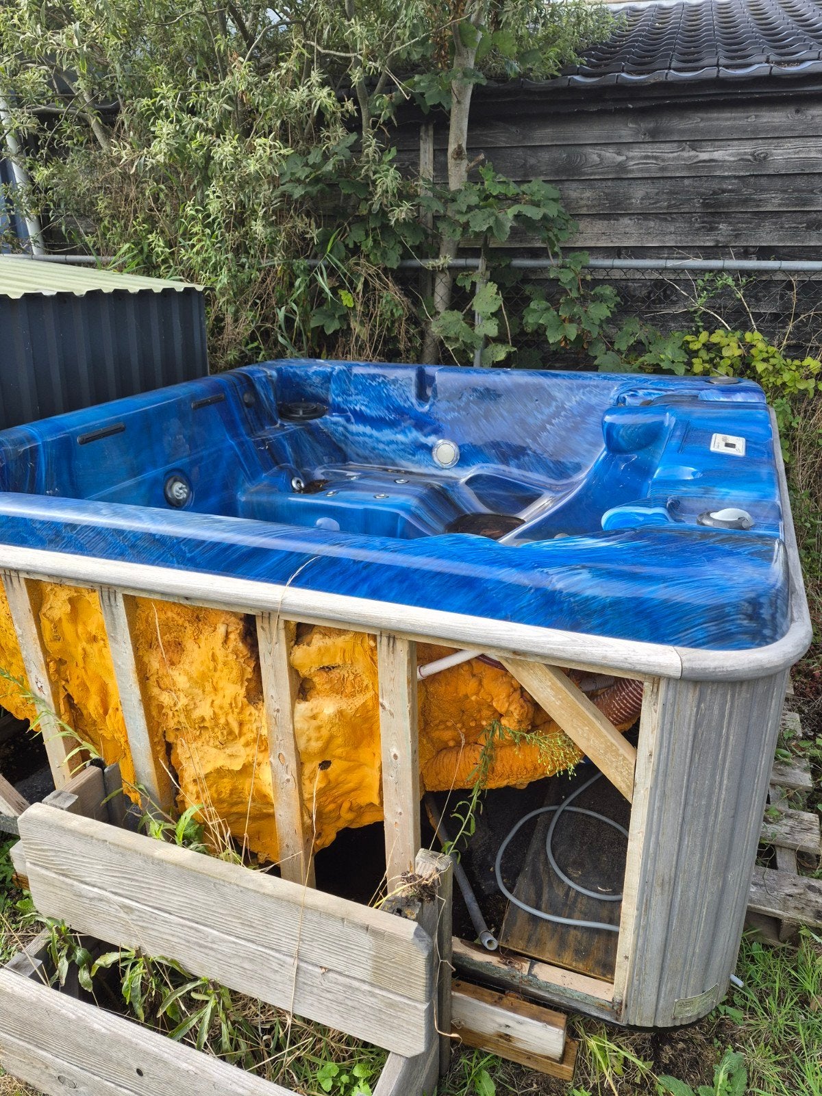 jacuzzi 220x220, Tuin en Terras, Ophalen, Gebruikt, Afdekzeil, Vast