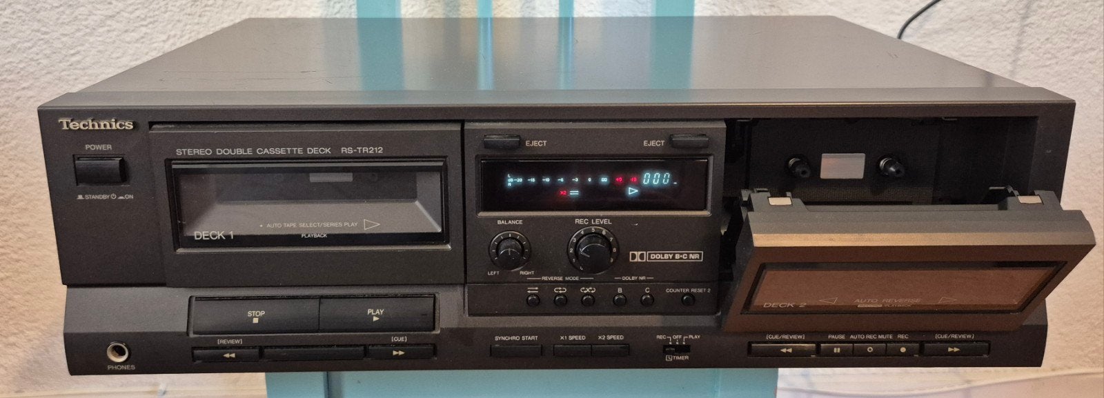 Technics RS-TR212 Dubbel Cassettedeck - Auto Reverse, Ophalen, Dubbel, Overige merken, Auto-reverse