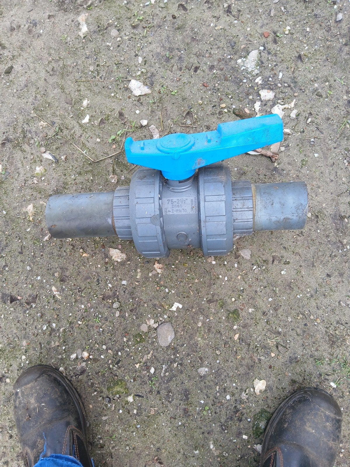 PVC kogelkraan 75-2 1/2" DN65, Doe-het-zelf en Verbouw, Buizen en Afvoer, Ophalen, Gebruikt, Pvc, Overige typen
