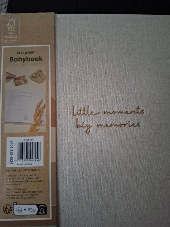 Little Dutch Babyboek Mijn Eerste Jaar - Baby Bunny, Ophalen of Verzenden, Nieuw, Little Dutch, 0 tot 6 maanden