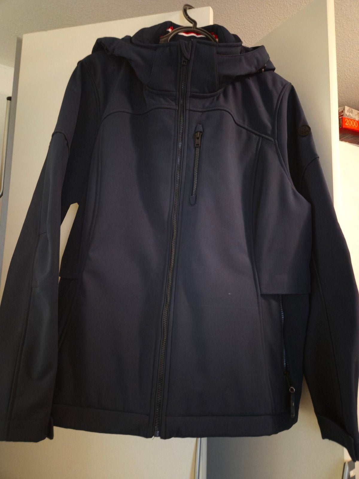 Human Nature softshell jas zgan, maat 46  gevoerd, Blauw, Maat 46/48 (XL) of groter, Ophalen of Verzenden, Zo goed als nieuw