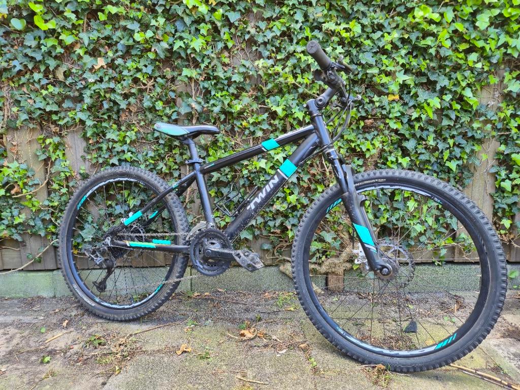 Btwin Mountainbike Kinderfiets 24" - Schijfremmen, Fietsen en Brommers, Fietsen | Jongens, Ophalen, Versnellingen, Btwin, Gebruikt