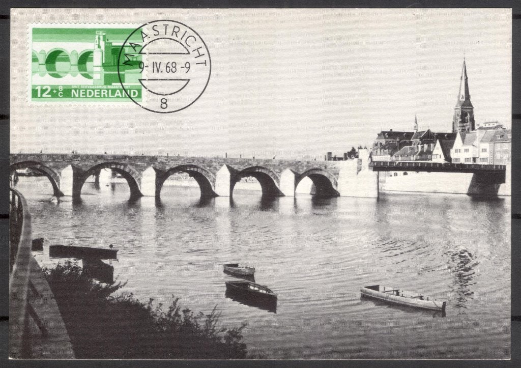 Maastricht - Sint Servaasbrug 1968, Verzenden, 1960 tot 1980, Ongelopen, Limburg