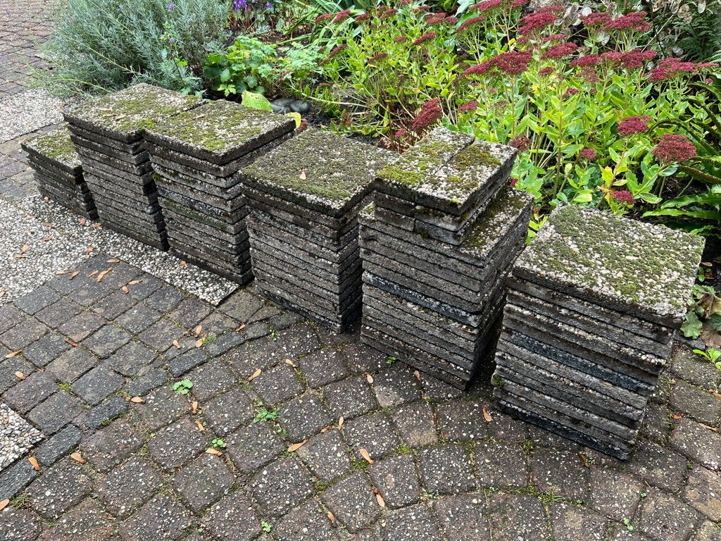 66 Grinttegels 30 x 30 cm, Ophalen, Gebruikt, 5 tot 10 m², Beton