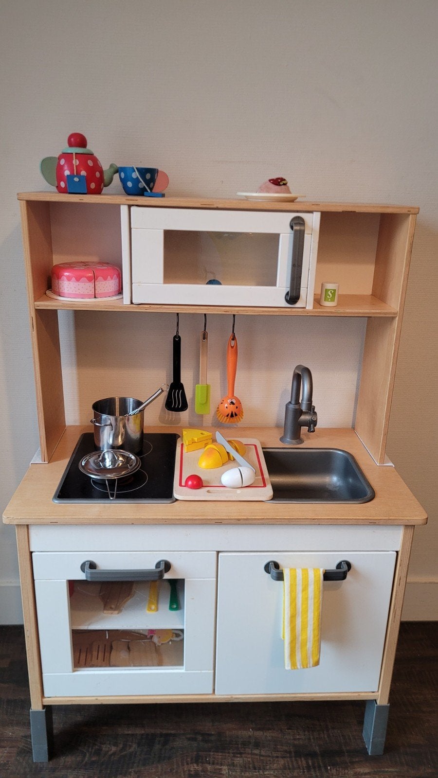 Ikea speelgoed keukentje Duktig met accessoires, Ophalen, Gebruikt, Hout, Speelkeuken
