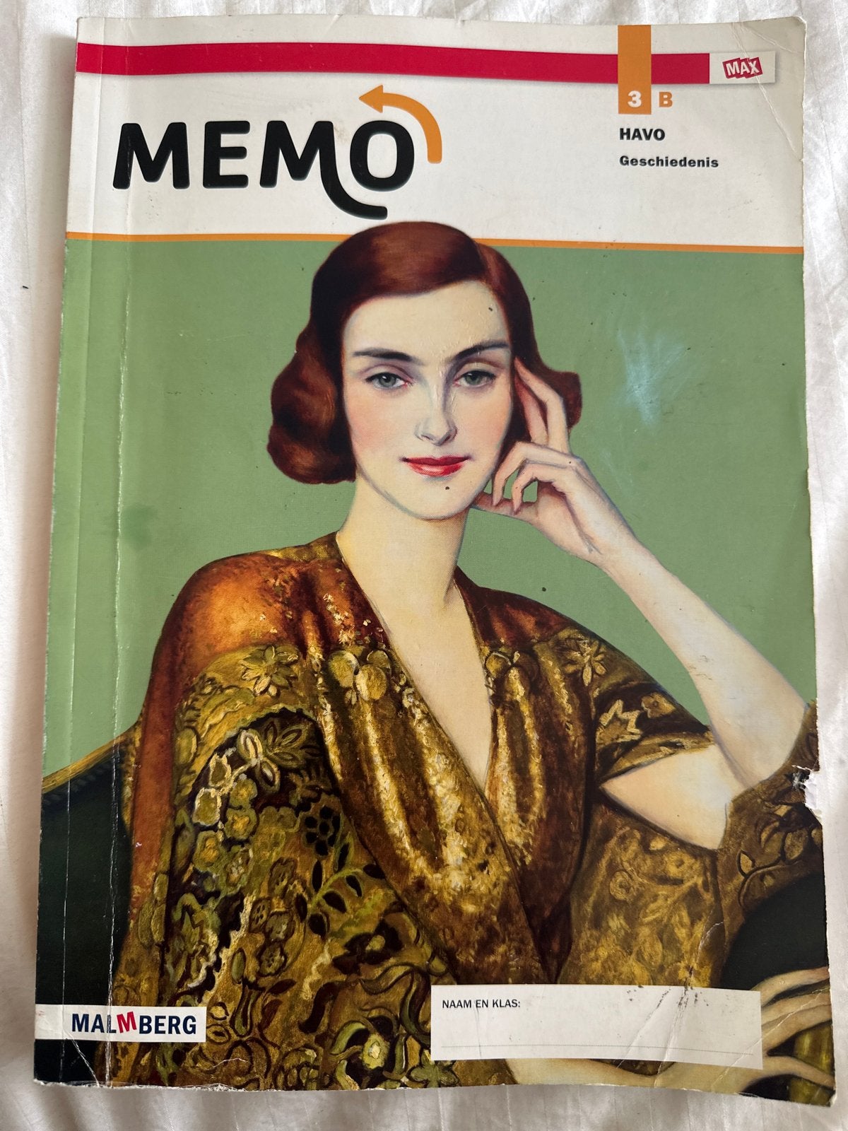 MEMO 3B HAVO Geschiedenis lesboek Malmberg, Ophalen of Verzenden, Zo goed als nieuw, HAVO, Geschiedenis