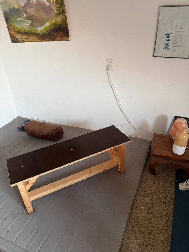 Professionele Houten Halterbank - Fitnessbank, Ophalen, Overige materialen, Benen, Krachtstation