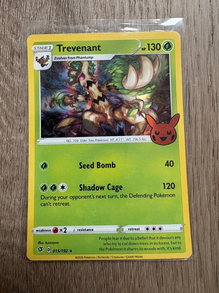Trevenant #015/192 Rebel Clash Trick or Trade, Ophalen of Verzenden, Zo goed als nieuw