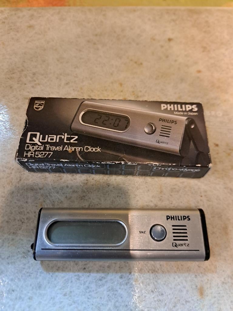 Philips Japan reis wekker vintage, Ophalen of Verzenden