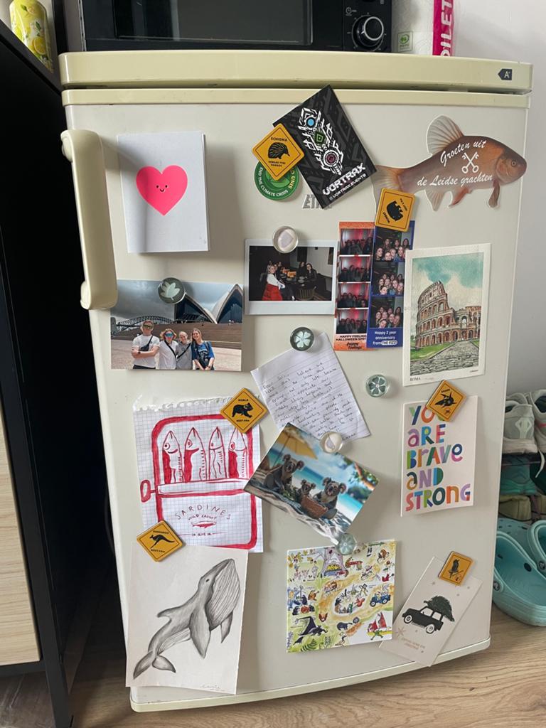 Ikea fridge, Witgoed en Apparatuur, Koelkasten en IJskasten, 200 liter of meer, Ophalen, Met vriesvak, 160 cm of meer