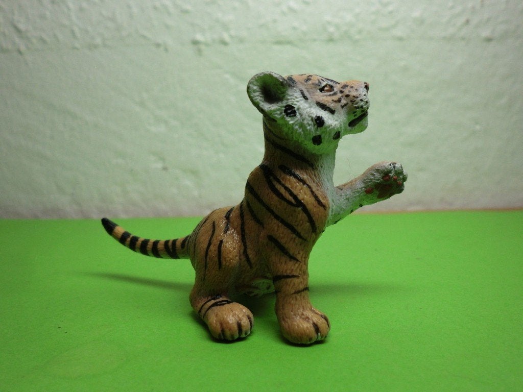 Schleich 14372 leeuw jong, dierfiguur, Verzenden, Gebruikt, Wild dier, Beeldje of Figuurtje