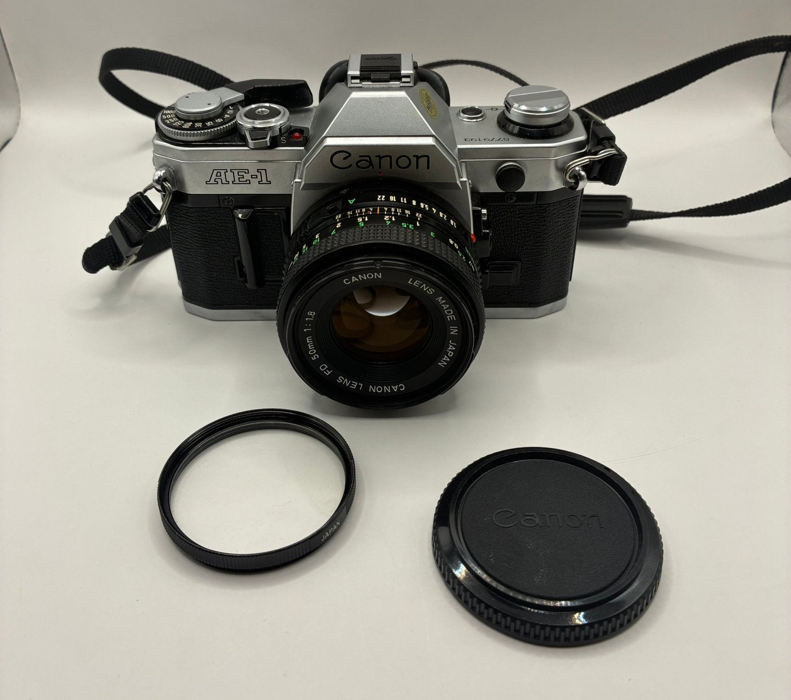 Canon AE-1, Ophalen of Verzenden, Zo goed als nieuw, Spiegelreflex, Canon