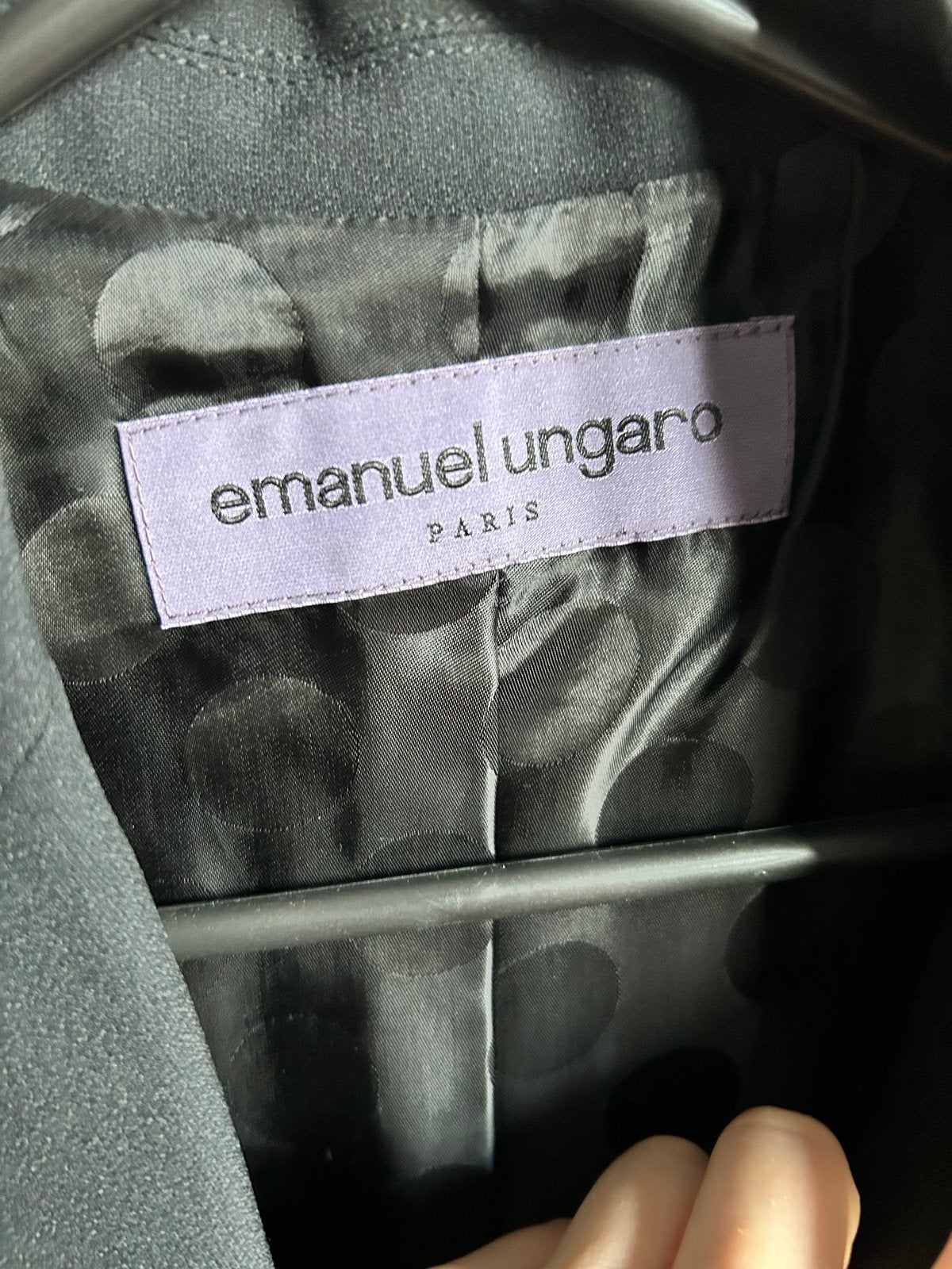 Emanuel Ungaro Zwart Jasje - Zo goed als nieuw, Zwart, Ophalen of Verzenden, Zo goed als nieuw, Jasje