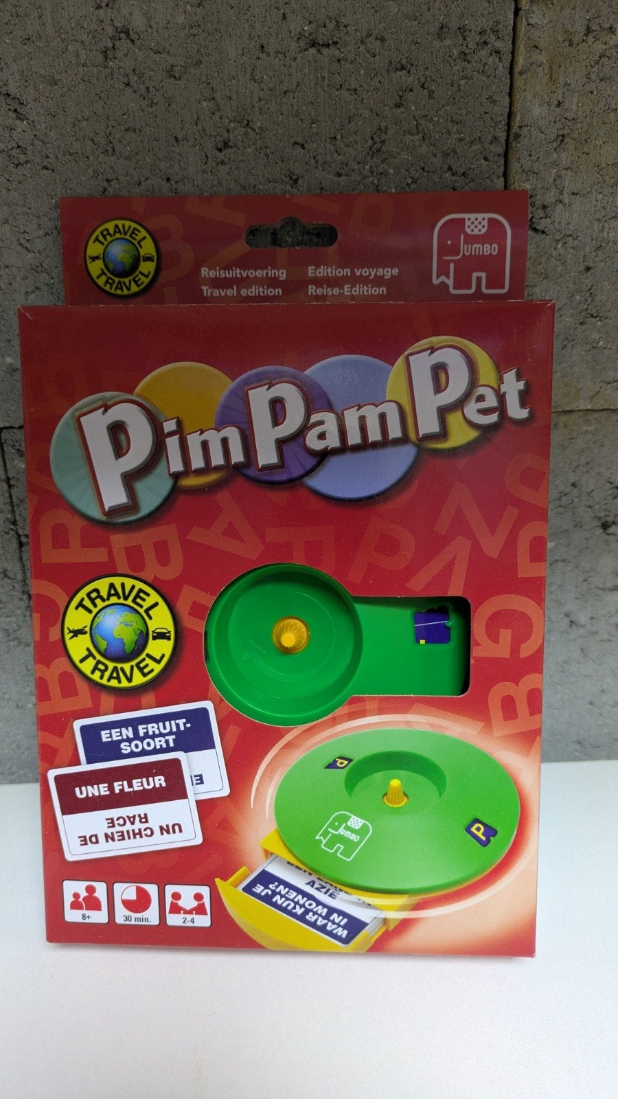 Jumbo Pim Pam Pet Travel Edition - Vraag- en Antwoordspel, Drie of vier spelers, Ophalen of Verzenden, Zo goed als nieuw, Jumbo