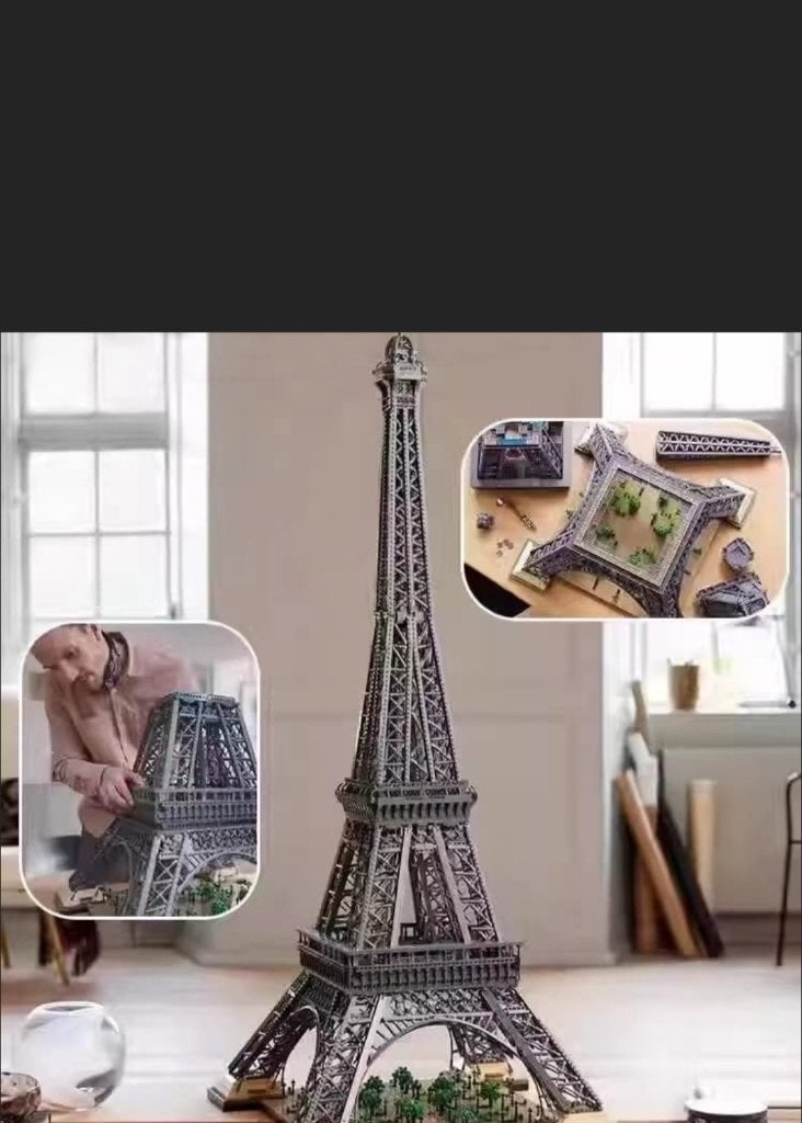 Bricks Eifel toren 149 cm hoog, Ophalen, City, Zo goed als nieuw, Compleet