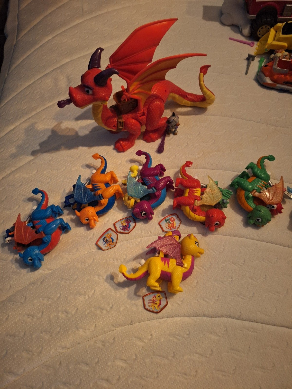paw patrol rescue knights draken complete set, Kinderen en Baby's, Ophalen, Zo goed als nieuw
