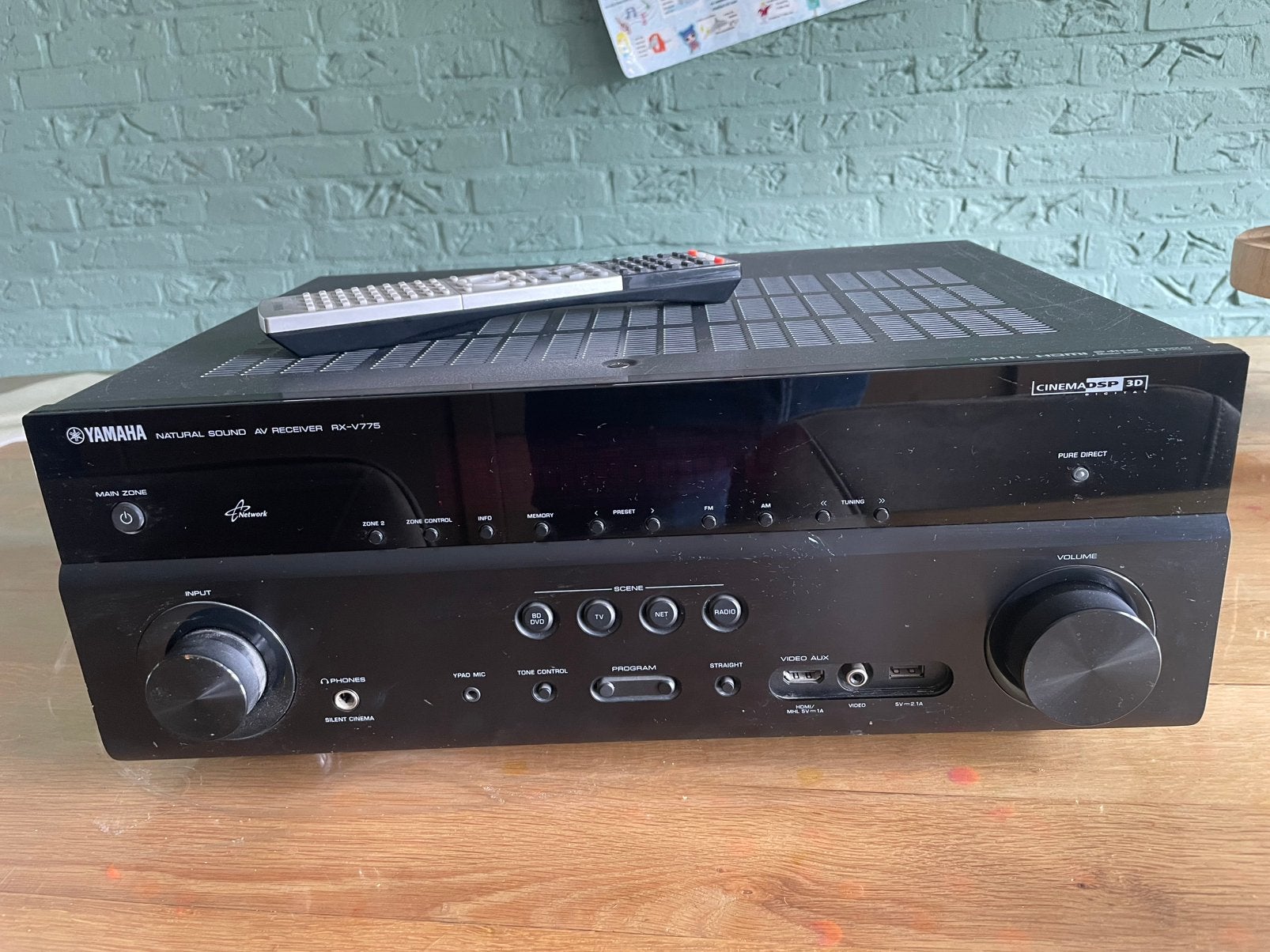 Yamaha RX-V775 receiver, Ophalen, Zo goed als nieuw, 120 watt of meer, Yamaha