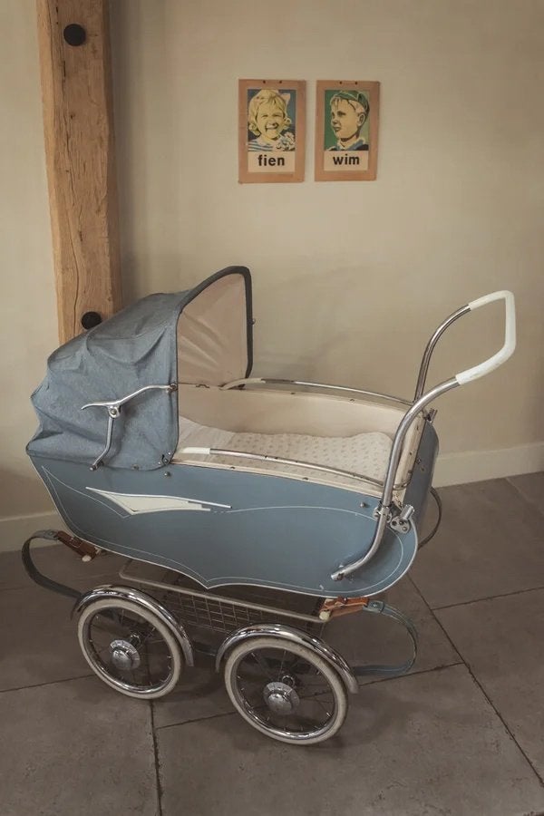 TE HUUR! Vintage kinderwagen, Ophalen, Gebruikt, Wieg